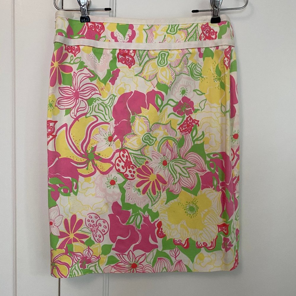 TIBI floral pencil skirt